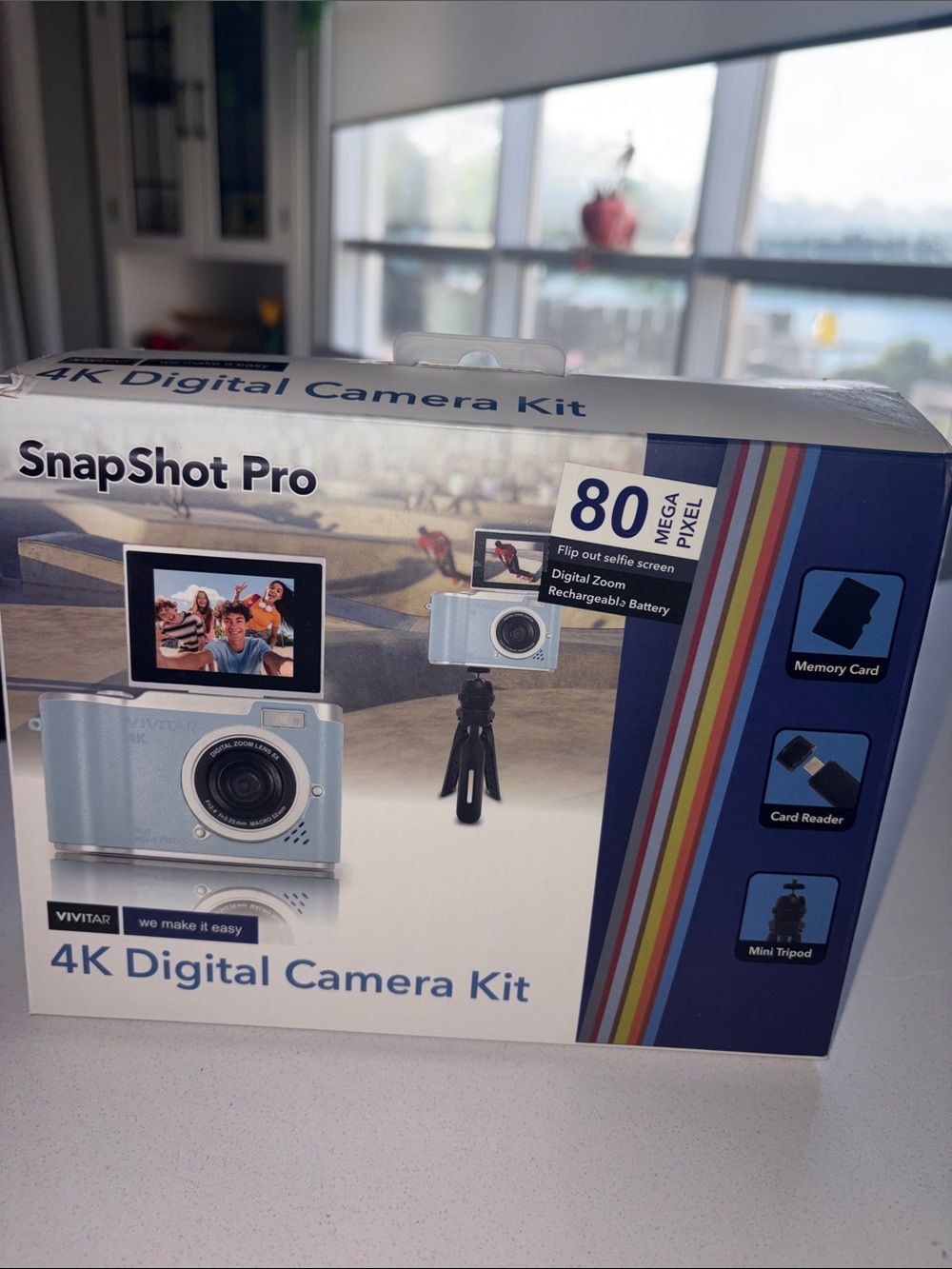 SnapShot Pro 4K Digital Camera Kit in Light Blue